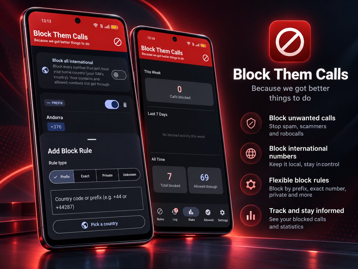 BlockThemCalls screenshot